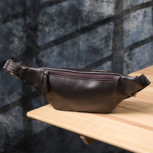 Сумка Shvigel З натуральної шкіри Коричнева (23126)