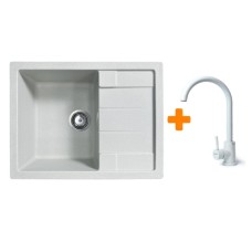 Мийка кухонна Adamant Anila Old stone + змішувач (182496910310)