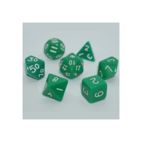 Набір кубиків для настільних ігор Games 7 Days Opaque 7 Dice Set - Green (g7dopaq02)