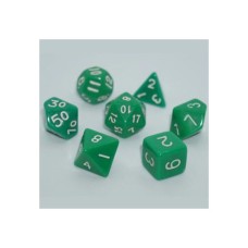 Набір кубиків для настільних ігор Games 7 Days Opaque 7 Dice Set - Green (g7dopaq02)