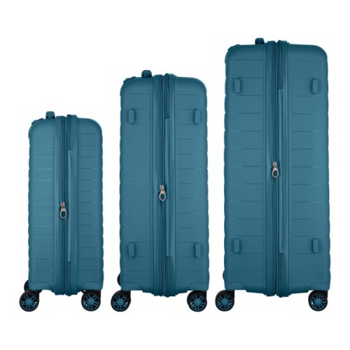 Набір валіз 2E Aero (L+M+S), сині (2E-SPP-AERO-SET3-TB)