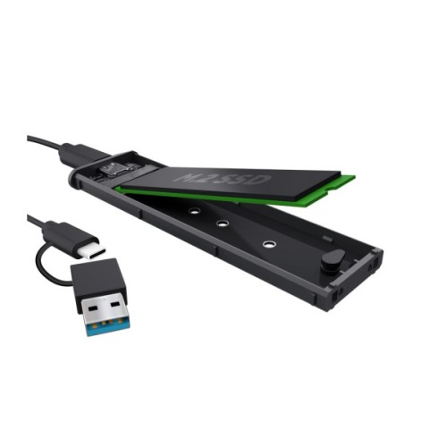 Кишеня зовнішня Trust USB-C to M.2 NVMe SSD Enclosure USB 3.2 Gen2 10Gbps aluminum black (25806_TRUST)