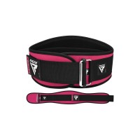 Атлетичний пояс RDX RX3 EVA Curve неопреновий Sharp Pink XS (WBE-RX3SP-XS)