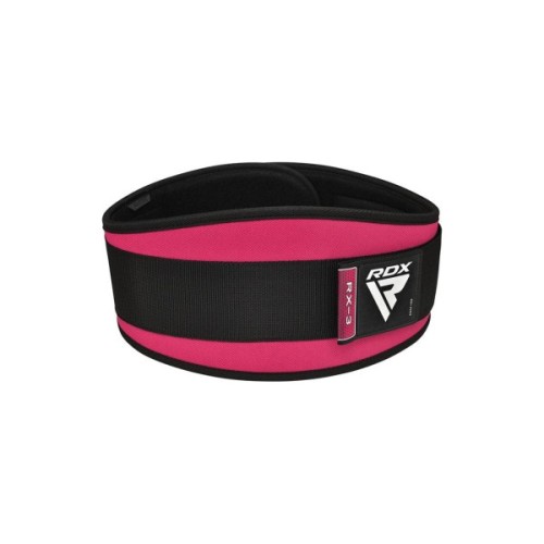 Атлетичний пояс RDX RX3 EVA Curve неопреновий Sharp Pink XS (WBE-RX3SP-XS)