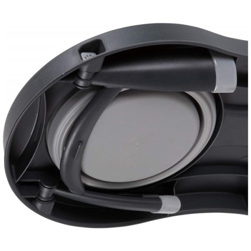 Посуд для собак Dexas Миска подвійна на складній підставці-велика 600 мл світло-сіра (0084297309039)