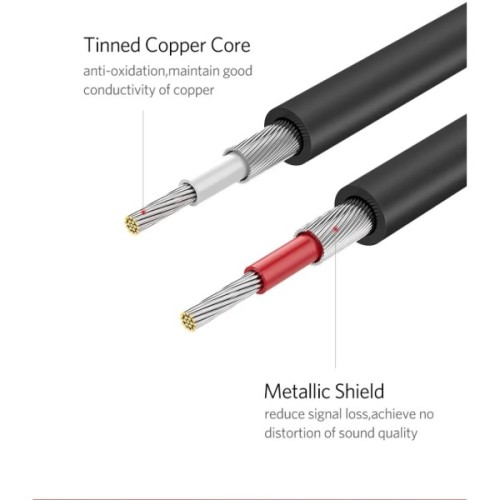 Кабель мультимедійний 2xRCA M to 2xRCA M 1.0m AV104 black Ugreen (30747)