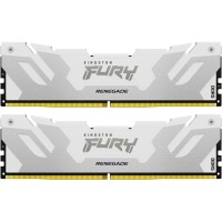 Модуль пам'яті для комп'ютера DDR5 64GB (2x32GB) 6400 MHz Renegade White XMP Kingston Fury (ex.HyperX) (KF564C32RWK2-64)