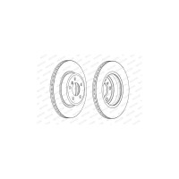 Гальмівний диск FERODO DDF2039C