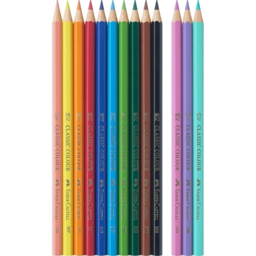 Олівці кольорові Faber-Castell PASTEL UNICORN 10+3 кольори (111219) (32515)