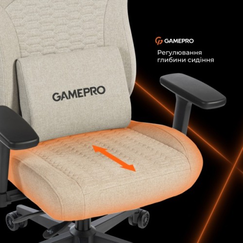 Крісло ігрове GamePro GC760LG Fabric Light Gray (GC760LG)