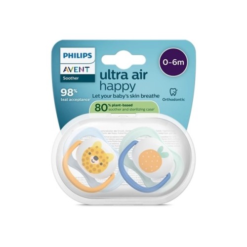 Пустушка Philips AVENT Ultra Air 0-6 місяців 2 шт (SCF080/23)