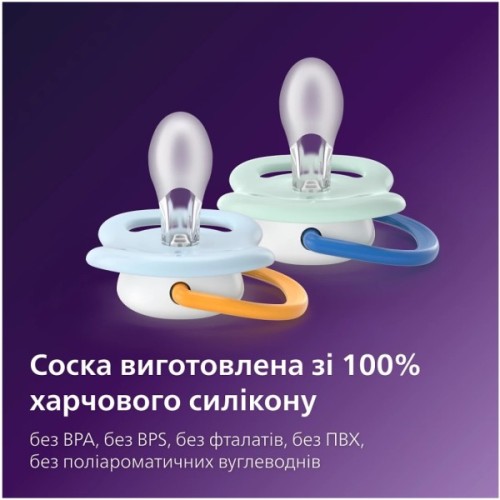 Пустушка Philips AVENT Ultra Air 0-6 місяців 2 шт (SCF080/23)