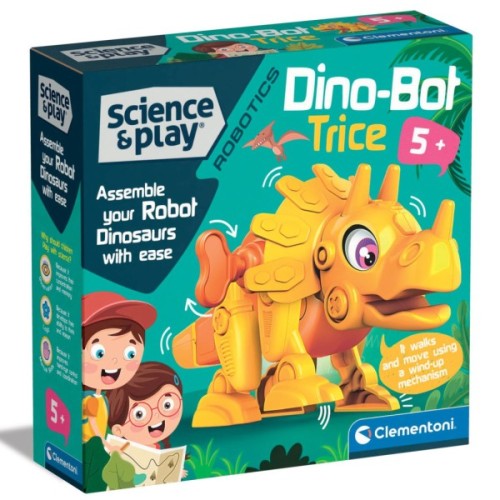 Конструктор Clementoni Dino Bot Triceratops, серія "Science & Play" (75074)
