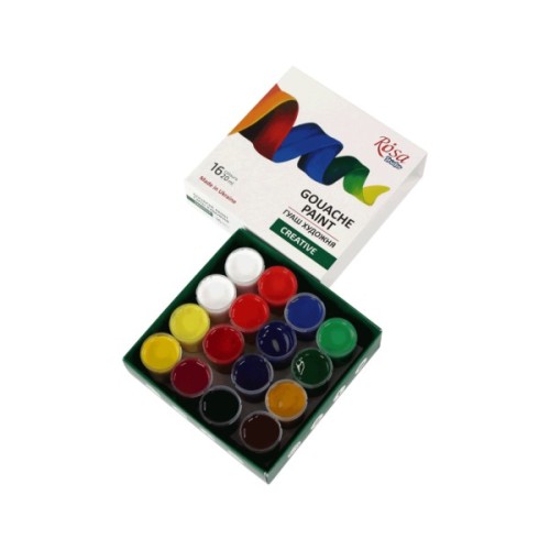 Гуашеві фарби Rosa Studio Creative 16*20 мл (4823098531609)