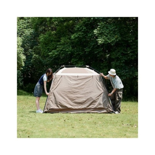 Намет Naturehike з навісом Village CNK2300ZP022 коричневий великий (6976023920189)