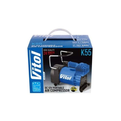 Автомобільний компресор VITOL K-55 150psi/23Amp /50л (K-55)