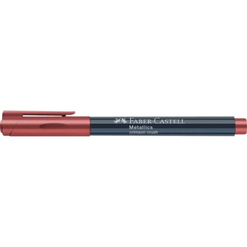 Маркер Faber-Castell металік для декору Metallics Marker Crimson Crush, M (1,5 мм), колір червоний (32025)