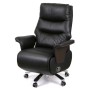 Офісне крісло Аклас Отаман, з електроприводом, Шкіра LC-A Black/PU Black (00174391)