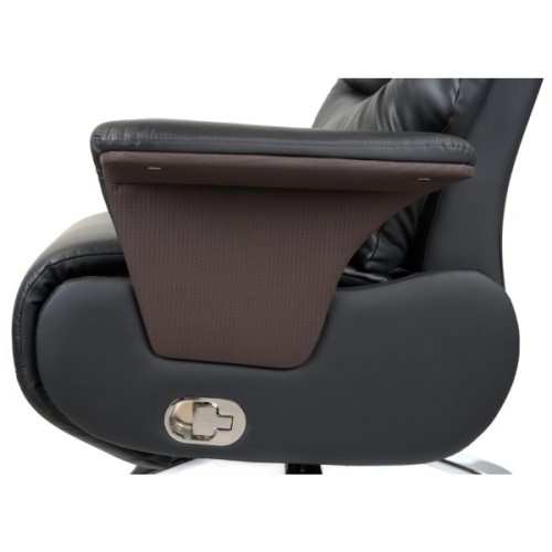 Офісне крісло Аклас Отаман, з електроприводом, Шкіра LC-A Black/PU Black (00174391)