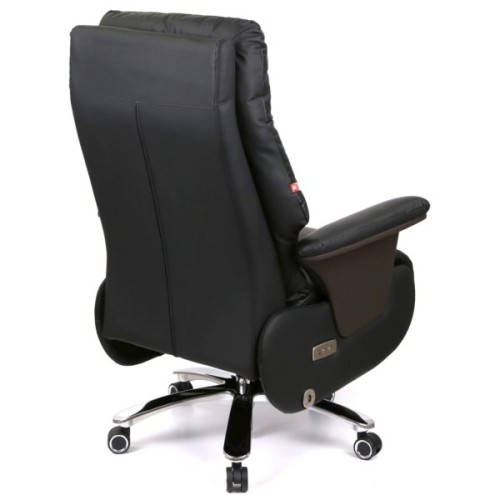 Офісне крісло Аклас Отаман, з електроприводом, Шкіра LC-A Black/PU Black (00174391)