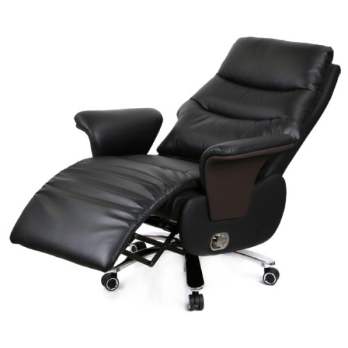 Офісне крісло Аклас Отаман, з електроприводом, Шкіра LC-A Black/PU Black (00174391)