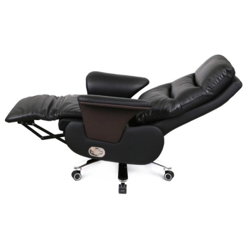 Офісне крісло Аклас Отаман, з електроприводом, Шкіра LC-A Black/PU Black (00174391)