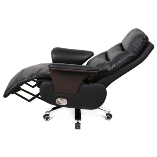 Офісне крісло Аклас Отаман, з електроприводом, Шкіра LC-A Black/PU Black (00174391)