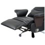 Офісне крісло Аклас Отаман, з електроприводом, Шкіра LC-A Black/PU Black (00174391)