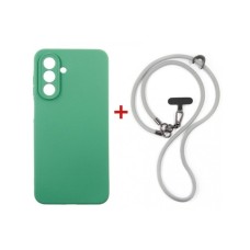 Чохол до мобільного телефона Dengos Case + Cross-body Strap Samsung Galaxy A17/A26 Mint+Grey (DG-KM-CCRB-24)