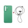Чохол до мобільного телефона Dengos Case + Cross-body Strap Samsung Galaxy A17/A26 Mint+Grey (DG-KM-CCRB-24)