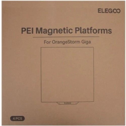 Підкладка для 3D-друку ELEGOO OrangeStorm Giga, PEI, 410x410mm, KIT (50.204.0105)