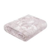 Плед Home Line флісовий Квіти бежевий, 220х195см (170799)