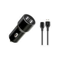 Зарядний пристрій XO 1xUSB + cable USB to USB-C TZ09 black (6920680873500)