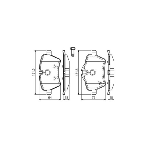 Гальмівні колодки Bosch 0 986 494 168