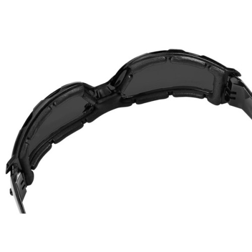 Захисні окуляри Neo Tools протиосколкові, клас захисту FT, резинові дужки, полікарбонат, темно сірий (97-522)