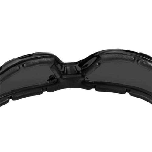 Захисні окуляри Neo Tools протиосколкові, клас захисту FT, резинові дужки, полікарбонат, темно сірий (97-522)