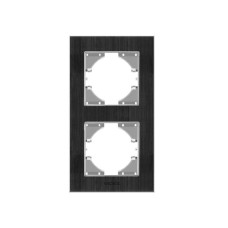 Рамка Videx BINERA чорний алюміній 2 пости (VF-BNFRA2V-B)
