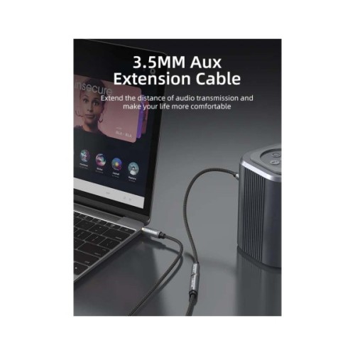 Кабель мультимедійний 3.5mm M to 3.5mm F 3.0m Cabletime (CA915255)