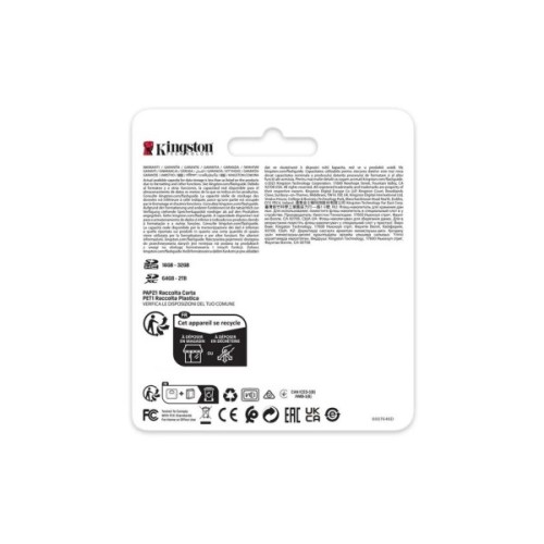 Карта пам'яті Kingston 512GB SDXC class 10 UHS-II U3 Canvas React Plus (SDR2V6/512GB)