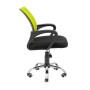 Офісне крісло Richman Спайдер Хром Піастра Сітка Чорне + зелене (ADD0001636)