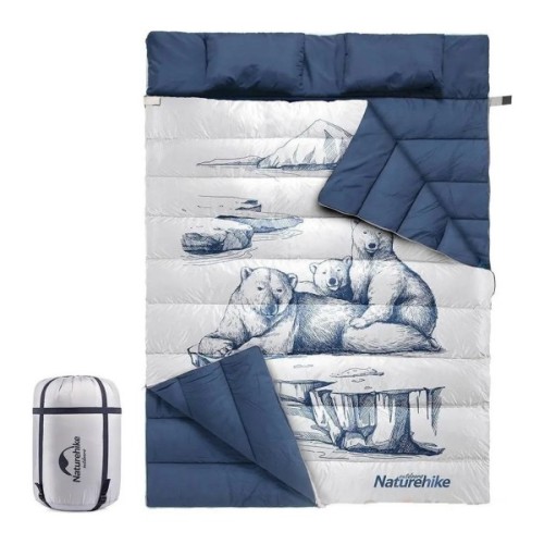 Спальний мішок Naturehike двомісний NH21MSD06 темно-синій (6927595795323)