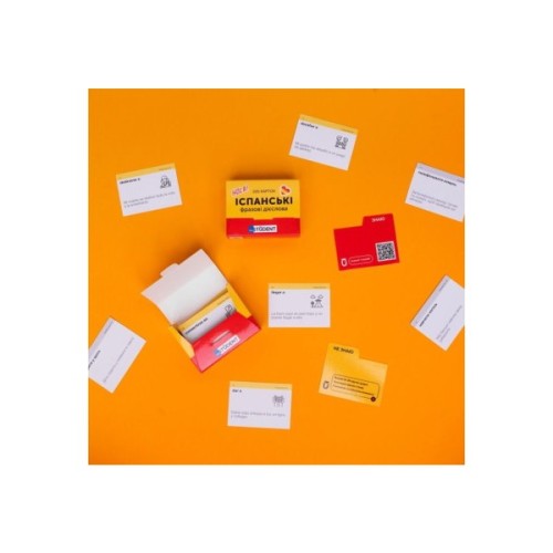 Навчальний набір English Student Картки для вивчення іспанських фразових дієслів, українська (591225957)