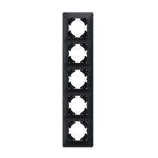 Рамка Videx BINERA чорний графіт 5 поста (VF-BNFR5V-BG)