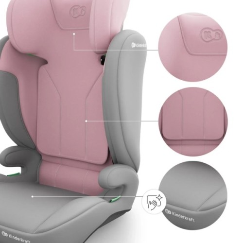 Автокрісло Kinderkraft i-Spark 2 Plus i-Size Pink (KCISPA02PNKPL00) (5902533931507)