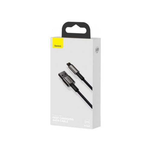 Дата кабель USB 2.0 AM to Lightning 2.0m 2.4A black Baseus (CALWJ-A01)