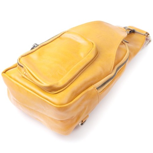 Сумка Vintage З екошкіри Жовта (22775)