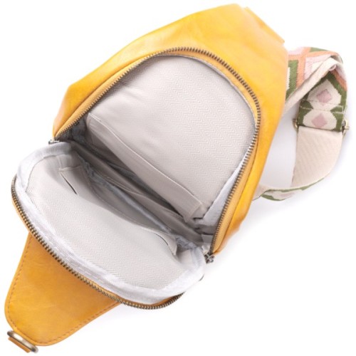 Сумка Vintage З екошкіри Жовта (22775)