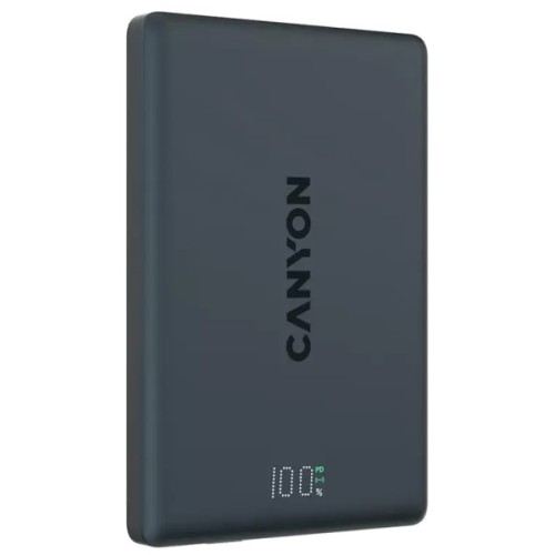 Батарея універсальна Canyon 5000mAh OnPower 500 PD20W Magnetic wireless MagSafe Black (CNS-CPB500B)