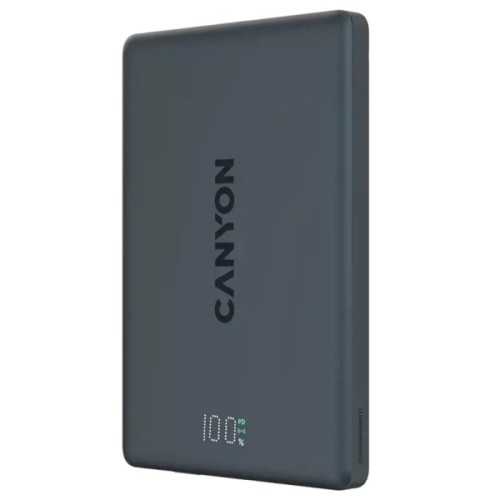 Батарея універсальна Canyon 5000mAh OnPower 500 PD20W Magnetic wireless MagSafe Black (CNS-CPB500B)