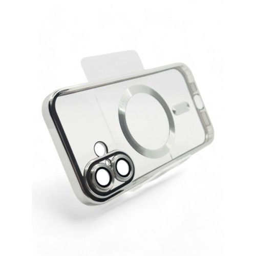Чохол до мобільного телефона BeCover TPU Chrome Case MagSafe Apple iPhone 16 Silver (712073)